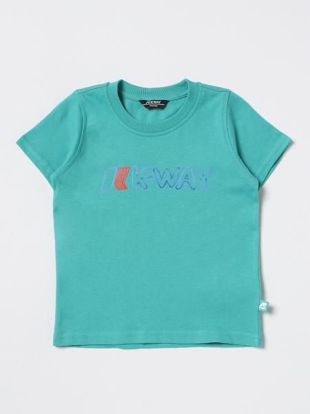 K-WAY: t-shirt for boys - Green | K-Way t-shirt K41265W online on ...