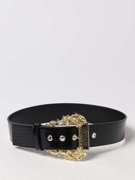 VERSACE JEANS COUTURE: belt for woman - Black | Versace Jeans Couture ...