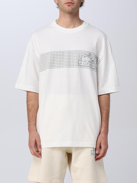 LACOSTE: t-shirt for man - White | Lacoste t-shirt TH5590 online on ...