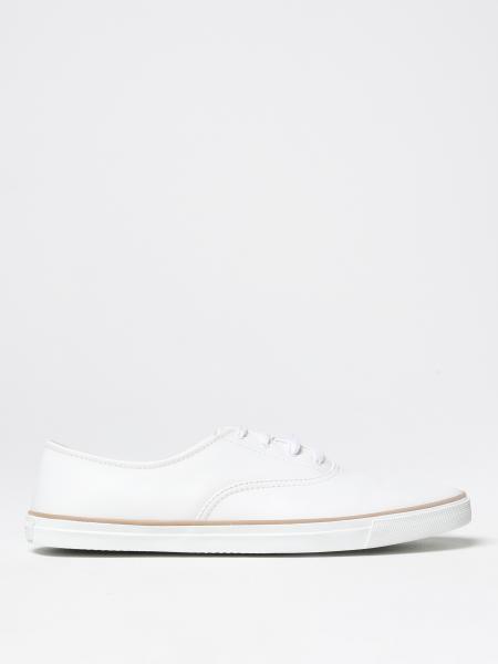 SAINT LAURENT: Feliz leather sneakers - White | Saint Laurent sneakers ...