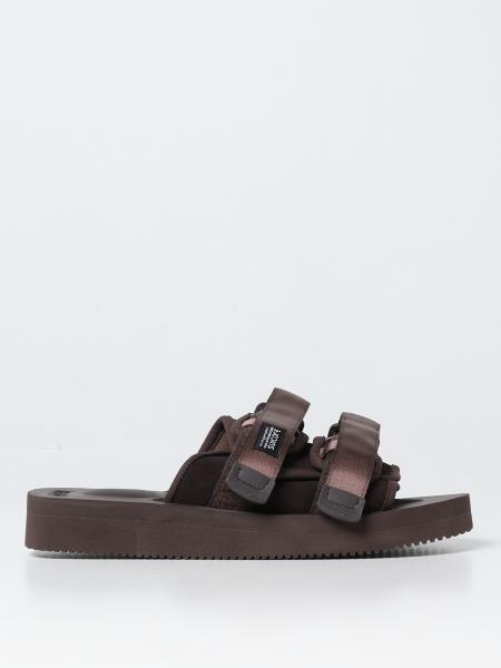 Sandalo Moto Suicoke in suede e tessuto