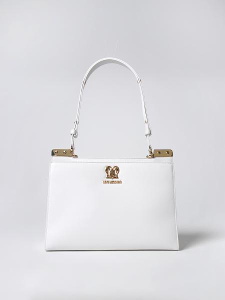 LOVE MOSCHINO: shoulder bag for woman - White | Love Moschino shoulder ...