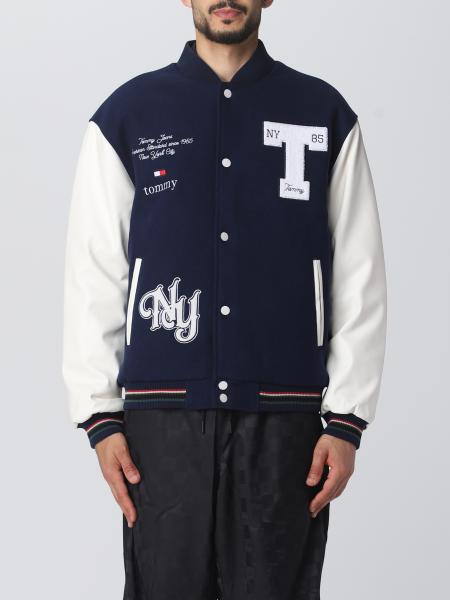 TOMMY JEANS: jacket for men - Blue  Tommy Jeans jacket DM0DM15496 online  on