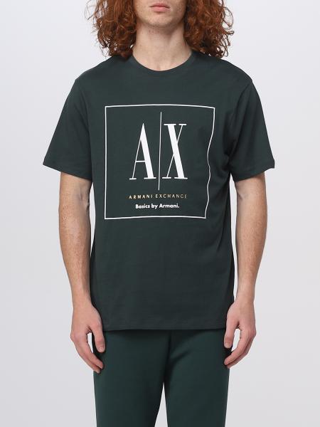 ARMANI EXCHANGE: t-shirt for man - Green | Armani Exchange t-shirt ...