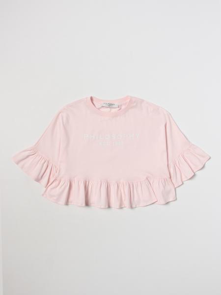 PHILOSOPHY DI LORENZO SERAFINI KIDS: t-shirt for girls - Pink ...