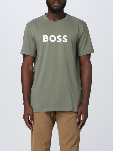 BOSS: t-shirt for man - Military | Boss t-shirt 50491706 online on ...