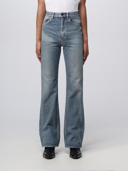 SAINT LAURENT: denim jeans - Blue | Saint Laurent jeans 730605YI863 ...
