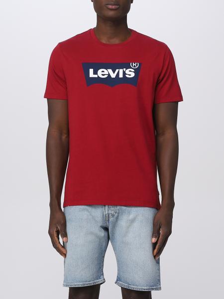 Levis T Shirt For Man Red Levis T Shirt 224911190 Online On Gigliocom 