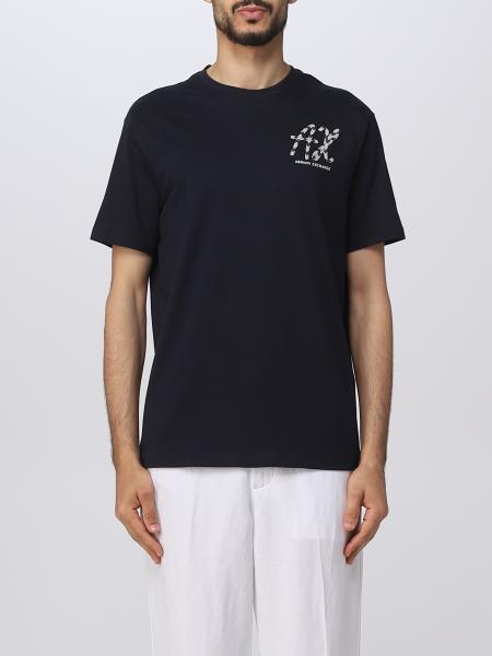 ARMANI EXCHANGE: t-shirt for man - Blue | Armani Exchange t-shirt ...