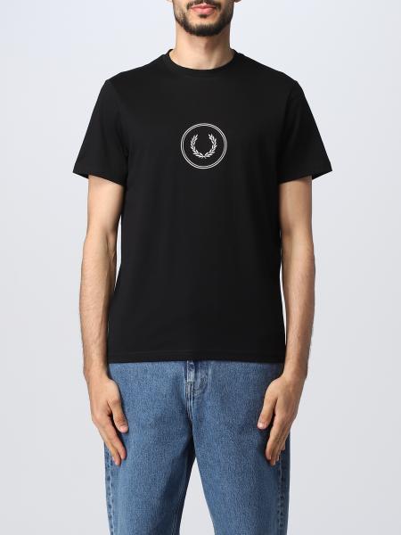 FRED PERRY: t-shirt for man - Black | Fred Perry t-shirt M5630 online ...