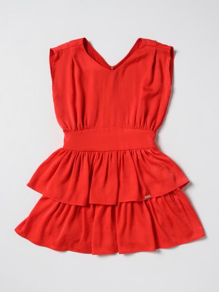 LIU JO KIDS: dress for girls - Coral | Liu Jo Kids dress GA3150T2518 ...