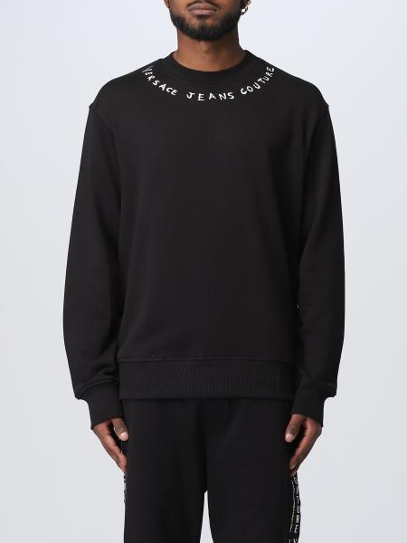 VERSACE JEANS COUTURE: sweatshirt in cotton - Yellow | Versace Jeans ...