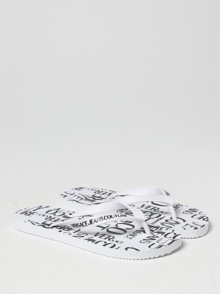 VERSACE JEANS COUTURE: sandals for men - White | Versace Jeans Couture ...