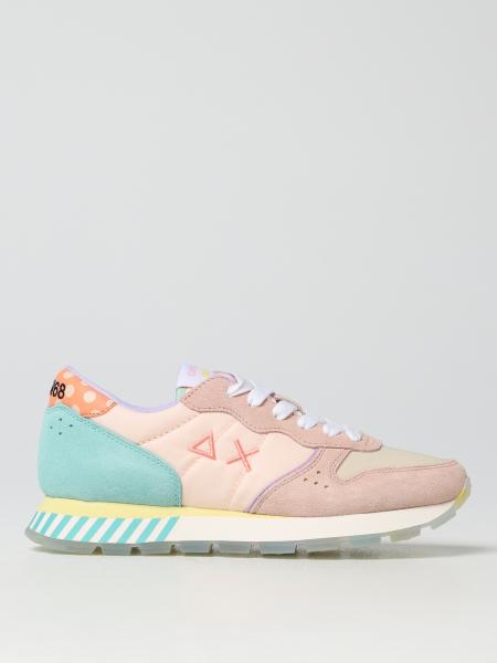SUN 68: Sneakers Kelly in camoscio e ecopelle - Nero | Sneakers Sun 68