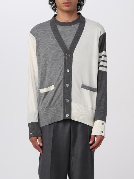 THOM BROWNE: sweater for man - Grey | Thom Browne sweater MKC002FY1014 ...