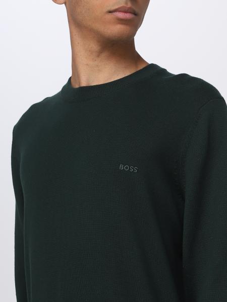 BOSS: sweater for man - Moss Green | Boss sweater 50466684 online on ...