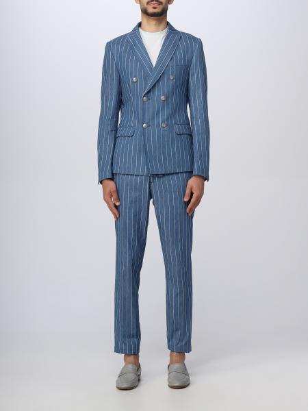 DANIELE ALESSANDRINI: suit for man - Blue | Daniele Alessandrini suit ...