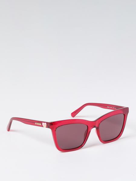 LOVE MOSCHINO: sunglasses for woman - Red | Love Moschino sunglasses MOL057/S online on GIGLIO.COM