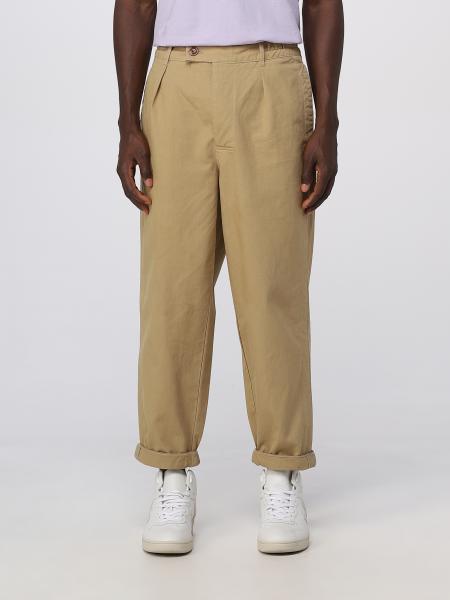 BARBOUR: pants for man - Camel | Barbour pants MTR0633 online on GIGLIO.COM