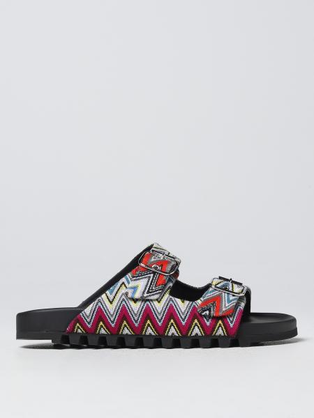 Sandalo Missoni in cotone fiammato