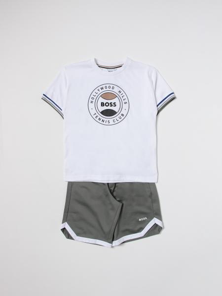 BOSS KIDSWEAR: clothing set for boys - White | Boss Kidswear clothing ...