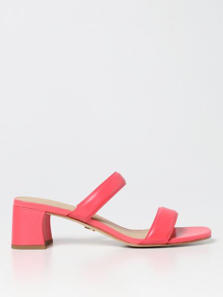 MICHAEL KORS: heeled sandals for woman - Geranium | Michael Kors heeled ...