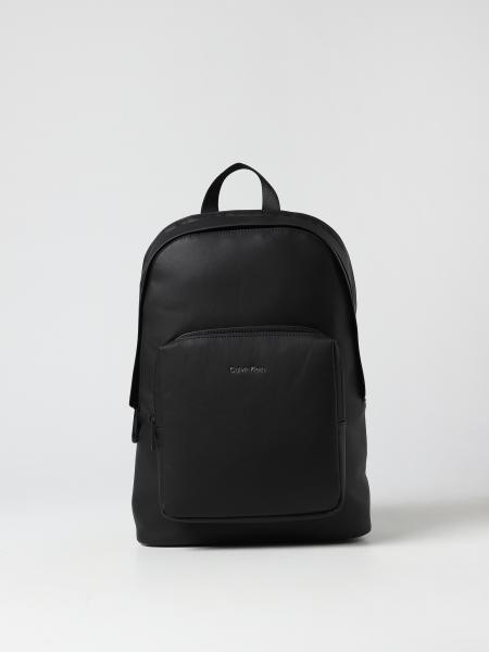 CALVIN KLEIN: backpack for man - Black | Calvin Klein backpack ...