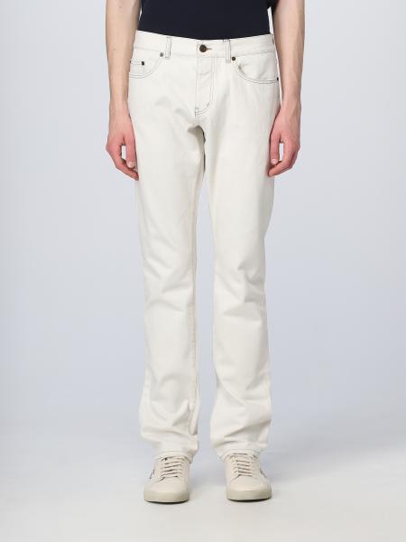 SAINT LAURENT: denim jeans - Grey | Saint Laurent jeans 597052Y01KB ...