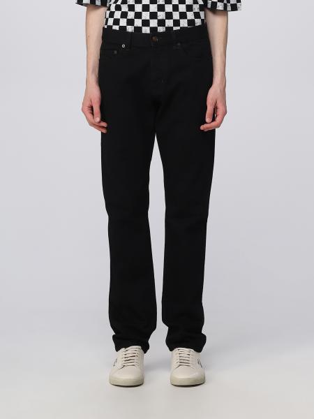 SAINT LAURENT: denim jeans - Black | Saint Laurent jeans 597052YF899 ...