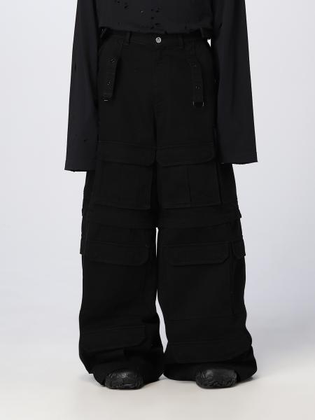 VETEMENTS: pants for man - Black | Vetements pants UE63PA320B online at ...