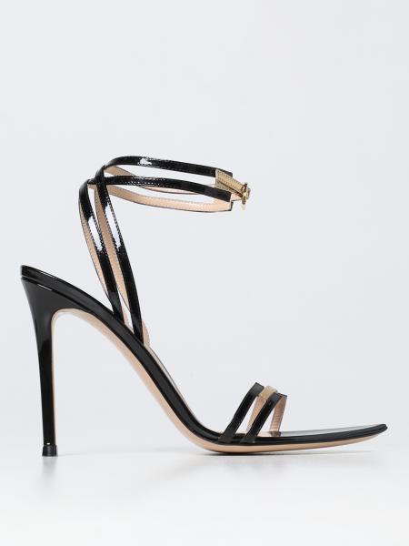 Leather sandal Gianvito Rossi Black size 40 IT in Leather - 41272539