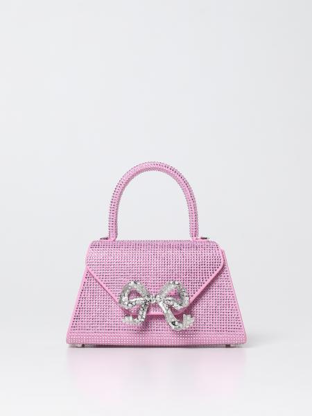 SELF-PORTRAIT: mini bag for woman - Pink | Self-Portrait mini bag ...