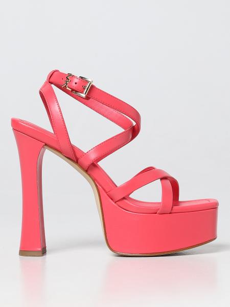 MICHAEL KORS: heeled sandals for woman - Geranium | Michael Kors heeled ...