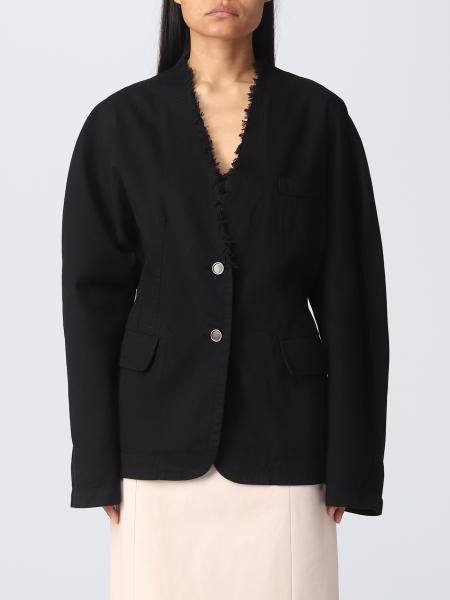 UMA WANG: jacket for woman - Black | Uma Wang jacket UW6033 online on ...