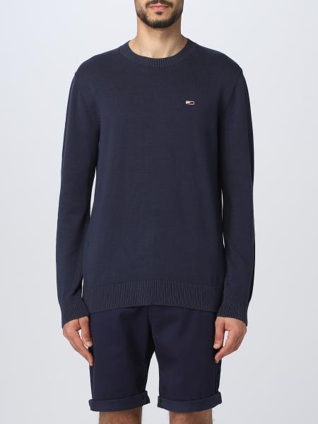 TOMMY JEANS: sweater for man - Blue | Tommy Jeans sweater DM0DM13273 ...