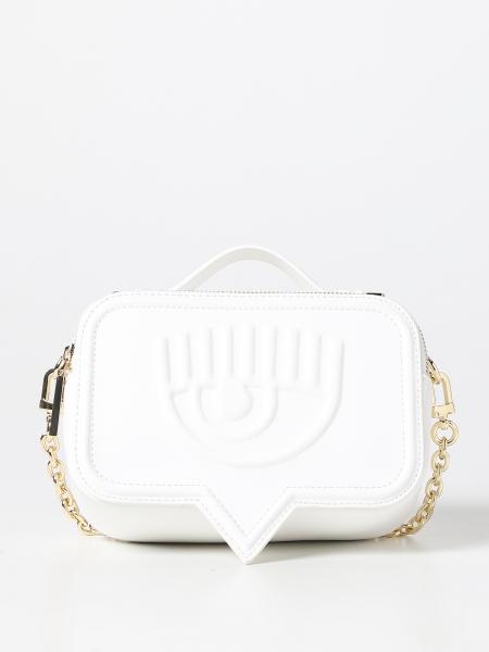 CHIARA FERRAGNI: mini bag for woman - White | Chiara Ferragni mini bag ...