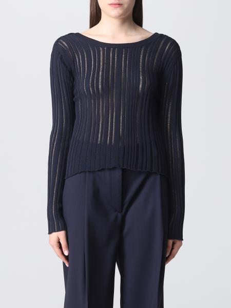 GRIFONI: sweater for woman - Blue | Grifoni sweater 210007119 online on ...