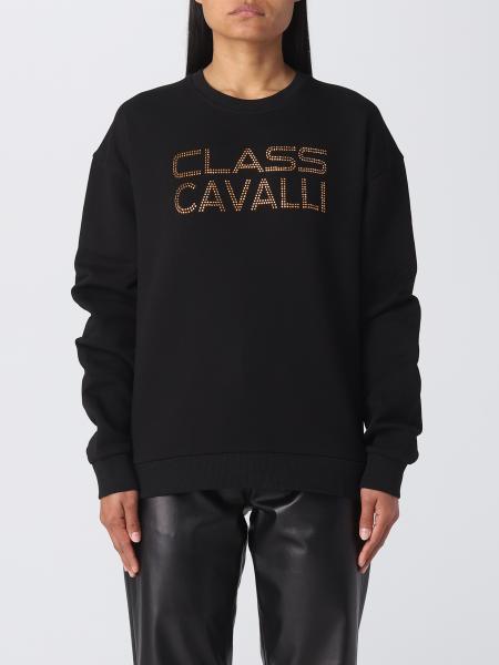 Class Roberto Cavalli Outlet: sweatshirt for woman - Black | Class ...