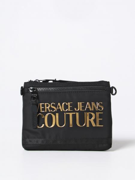 VERSACE JEANS COUTURE: bag in nylon - Black | Versace Jeans Couture ...