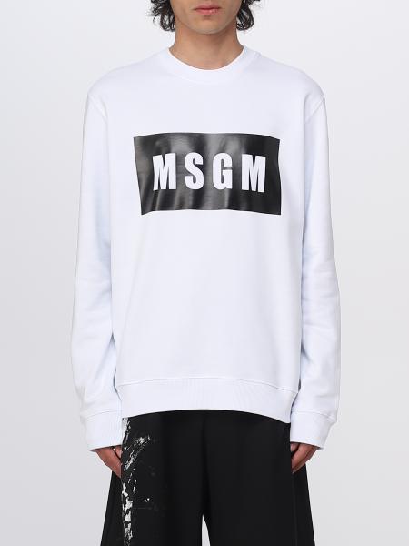 MSGM: sweater for man - White | Msgm sweater 2000MM523200000 online on ...
