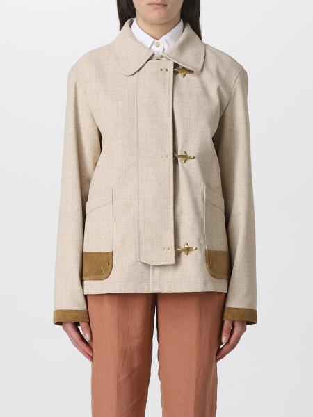 FAY: jacket for woman - Cream | Fay jacket NAW12463210UXO online on ...