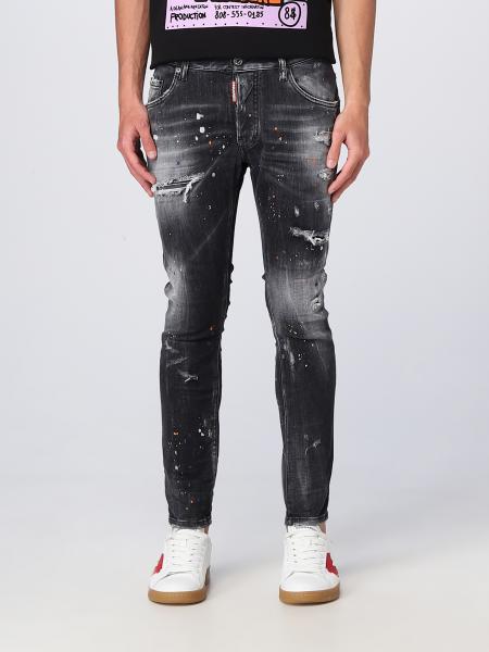 DSQUARED2: denim jeans - Black | Dsquared2 jeans S71LB1146S30503 online ...