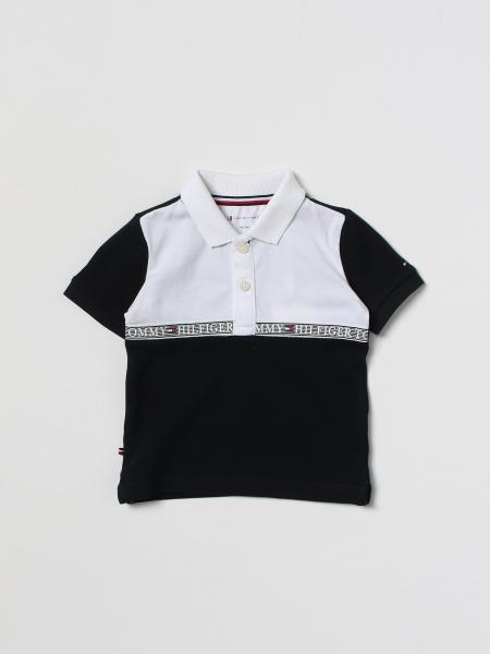 Tommy Hilfiger felpa neonato colorblock blu