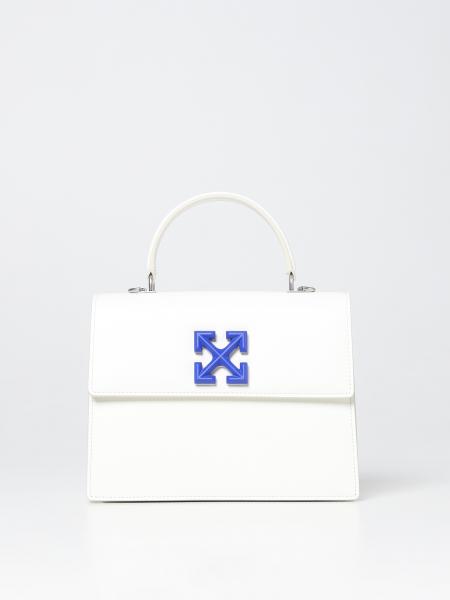 OFF-WHITE: Jitney 2.8 leather bag - White | Off-White handbag ...