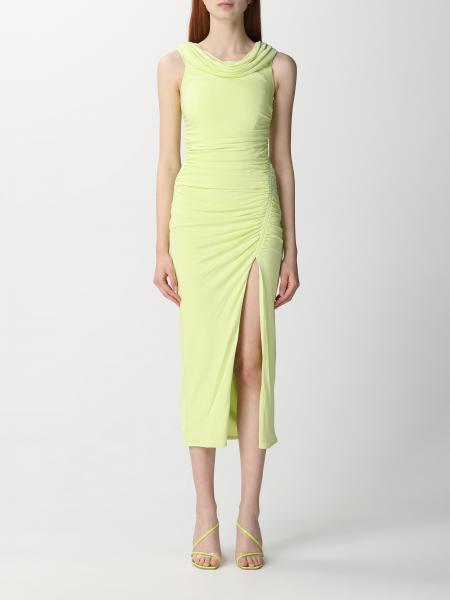 SELF-PORTRAIT: dress for woman - Green | Self-Portrait dress SS23002MG ...
