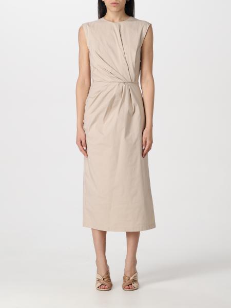 LIVIANA CONTI: dress for woman - Beige | Liviana Conti dress F3SK69 ...