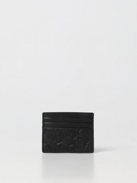 MICHAEL KORS: Michael credit card holder in leather - Black | Michael ...