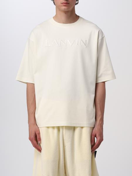 LANVIN: t-shirt for man - Milk | Lanvin t-shirt RMTS0026J208E23 online ...