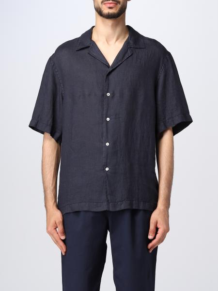 GRIFONI: shirt for man - Blue | Grifoni shirt GO1200048 online on ...