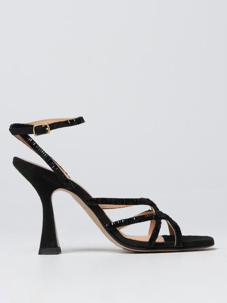 MALIPARMI: heeled sandals for woman - Black | Maliparmi heeled sandals ...